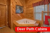 Cabin with Private Jacuzzi Tub in King Bedroom