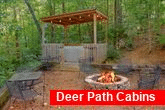 2 bedroom cabin with private hot tub and gazebo