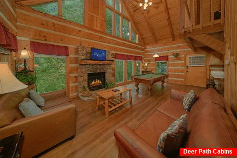 Rustic 2 bedroom cabin with fireplace - A Hummingbird Hideaway