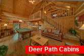 2 bedroom cabin with sleeper sofa and game room