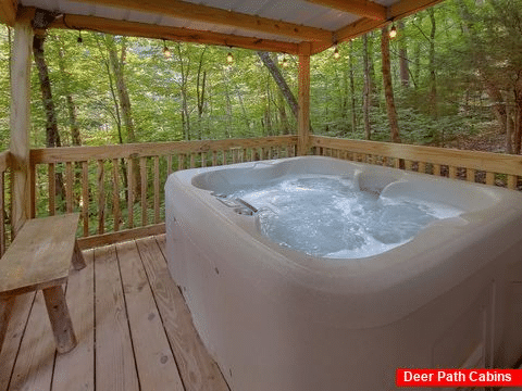 2 bedroom cabin with Private Hot Tub - A Hummingbird Hideaway