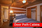 Queen Bedroom with Private Bath in Rustic Cabin