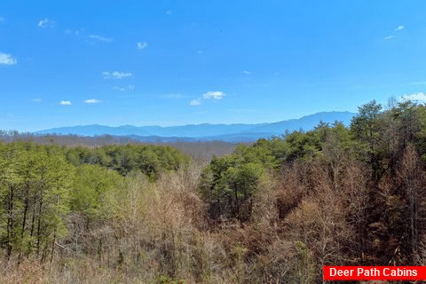 View of the Smoky Mountains from cabin deck - Star Gazer