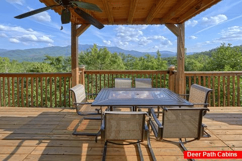 Views of the Smoky Mountains from deck at cabin - Angel's Landing