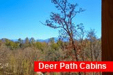 Wooded View from deck of 7 Bedroom Cabin