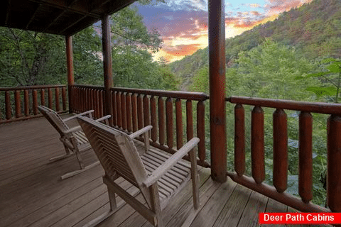 Cabin with Wooded View from back deck - Radiant Ridge