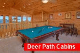 Pool Table 3 Bedroom Cabin Sleeps 11