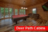 2 Bedroom Cabin with Pool Table