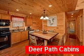 Large Open Kitchen 2 Bedroom Cabin Sleeps 6