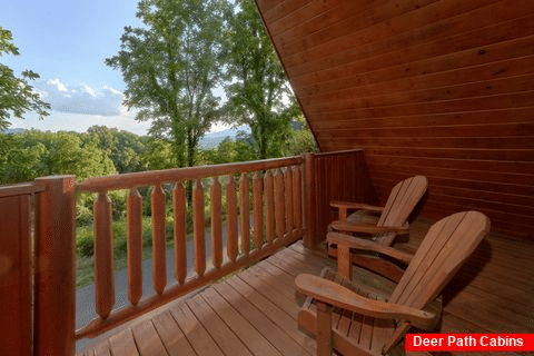 King Bedroom with Private Balcony with Chairs - Merry Weather