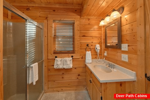 Full Bathroom with Shower - Blue Sky