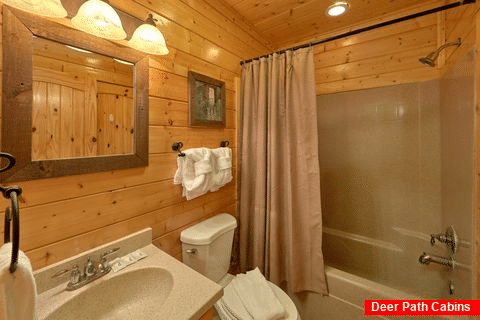 Bathroom with Shower Queen Bedroom - Blue Sky