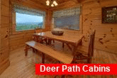 Spacious 4 Bedroom Cabin with Large Dining Area