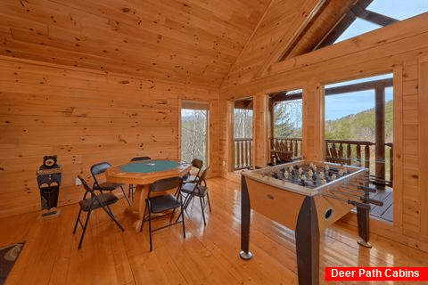 Pool Table, Air Hockey, and Foos Ball Game Room - A Rocky Top Ridge