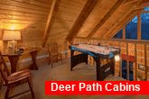 2 bedroom cabin with Air Hockey Game