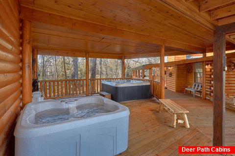 Private Cabin with 2 Hot Tubs - Bar Mountain