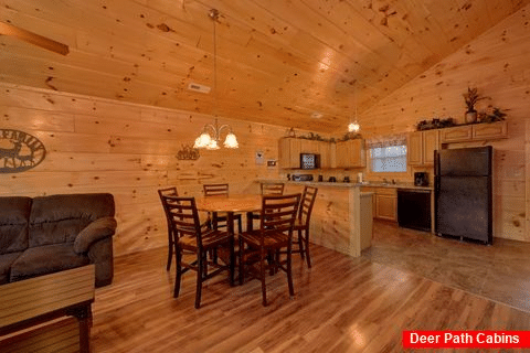 Large Open Floor Plan 2 Bedroom Cabin Sleeps 8 - Serenity