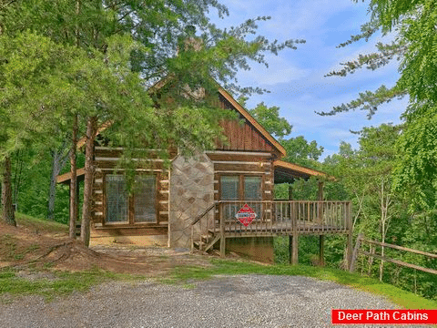 Rustic 1 bedroom cabin with wooded view - All By Grace