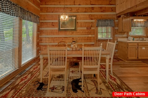 Cozy cabin with dining room and kitchen - All By Grace