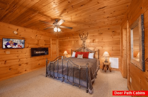 King Bedroom with Electric Fireplace - Ah-Mazing