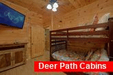 4 bedroom cabin with bunk bedroom and TV