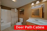 2 Private Bathrooms in 2 bedroom cabin rental