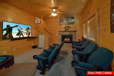 5 Bedroom Cabin with Theater Room Sleeps 16 - Smoky Mountain Retreat