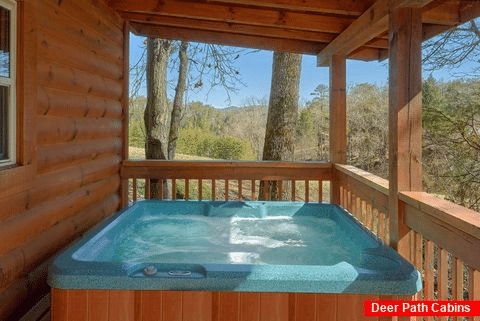 Private Hot Tub 2 BEdroom Cabin Sleeps 6 - Heavenly-RAE