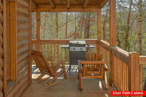 Covered Deck with Grill and Rocking Chairs - Heavenly-RAE