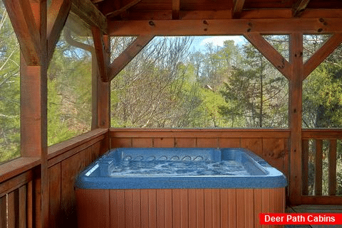 Private Hot Tub 3 Bedroom Cabin Sleeps 8 - Sweet Mountain Air