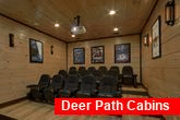 Theater Room in 15 bedroom luxury cabin rental 