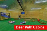 Cabin with game house, putt-putt and basketball