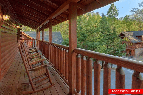 Deck With Rocking Chairs - Paws A While