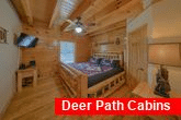 Main level King bedroom in 6 bedroom cabin