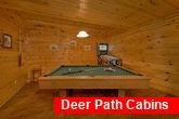 4 bedroom cabin with pool table and arcade games