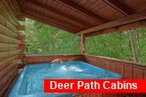 Pigeon Forge cabin with private hot tub on deck