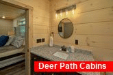 Private Master Bath in luxury cabin rental