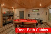 Cabin Game Room with pool table and air hockey