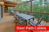 Outdoor Dining on deck of 5 bedroom cabin