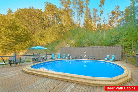 6 bedroom cabin with private swimming pool - Waldens Creek Oasis