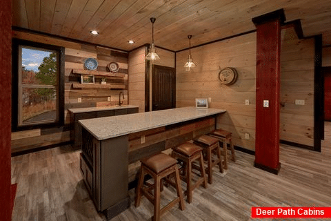 Game Room with Wet Bar and Kitchen - LeConte Views