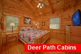 Master bedroom with King bed at 3 bedroom cabin