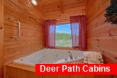 Private Jacuzzi tub in cabin master bedroom