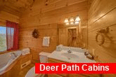 Cabin Master bathroom with Jacuzzi Tub 