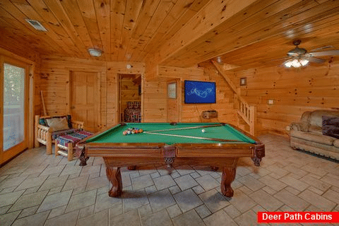 3 bedroom cabin game room with pool table - Cabin Fever