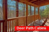 Pigeon Forge cabin rental with 3 porch swings