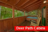 Wooded Views from deck of 5 bedroom cabin