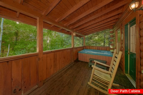 Wooded Views from deck of 5 bedroom cabin - Cowboy Up