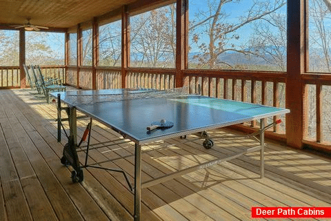 Ping Pong Table 3 Bedroom Cabin Sleeps 12 - Hidden Fantasy Cabin