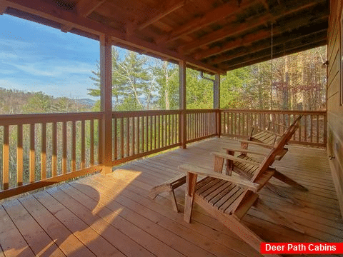 Mountain Views from 3 bedroom cabin deck - Cabin Fever